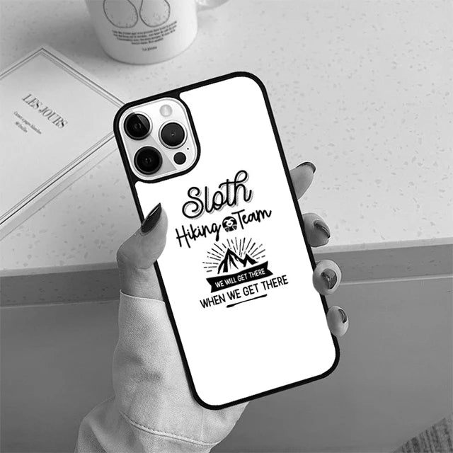 Sloth Hiking Team Phone Case For iPhone