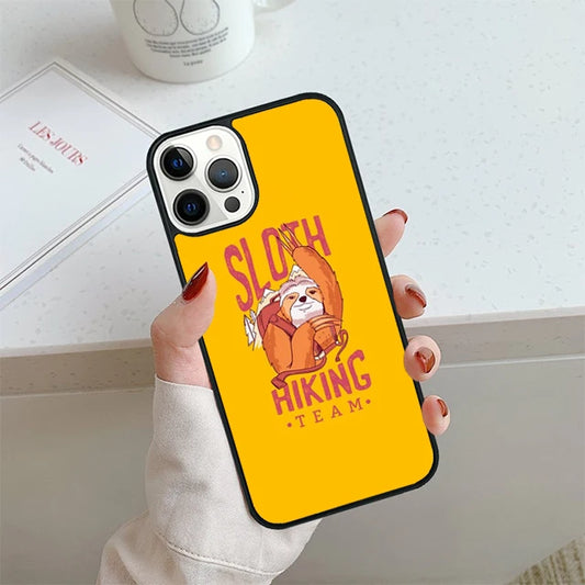 Sloth Hiking Team Phone Case For iPhone