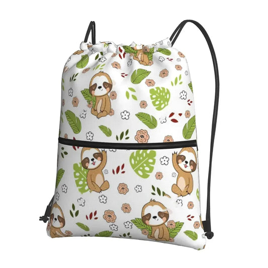 Sloth With Leaves Backpack