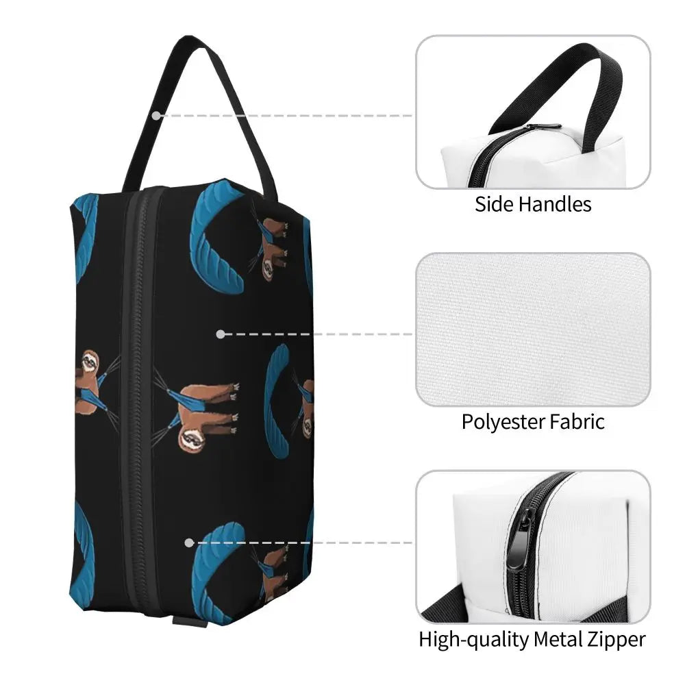 Paragliding Sloth Cosmetic Bag