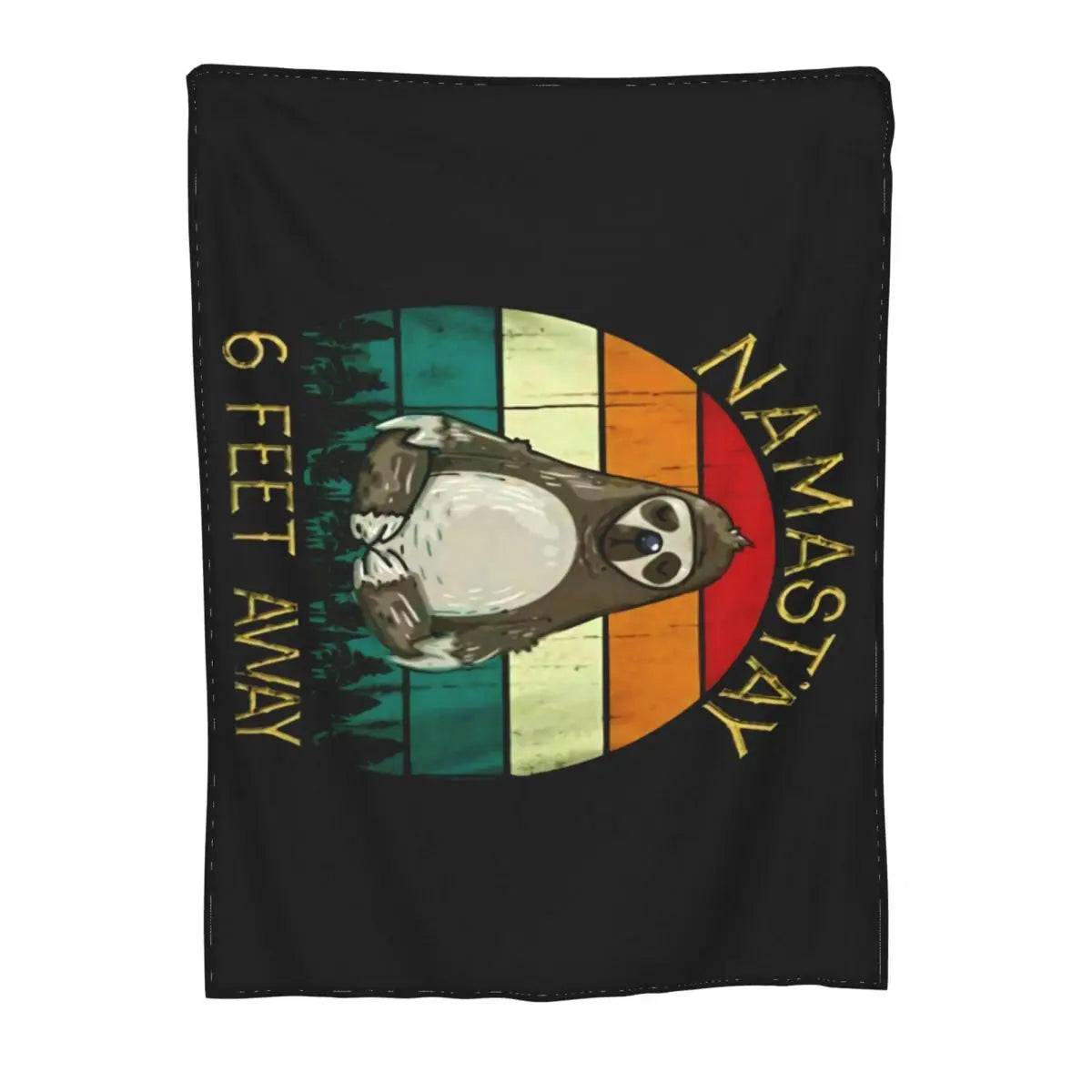 Namastay 6 Feet Away Blanket