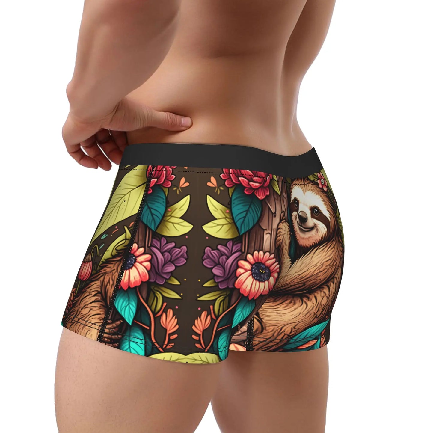Jungle Sloth Boxer Briefs