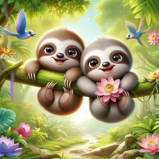 Sloth Diamond Art Kit