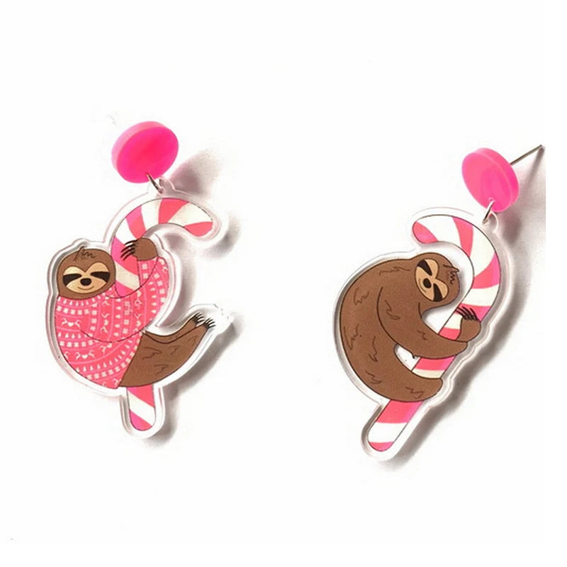 Sloth Acrylic Earrings