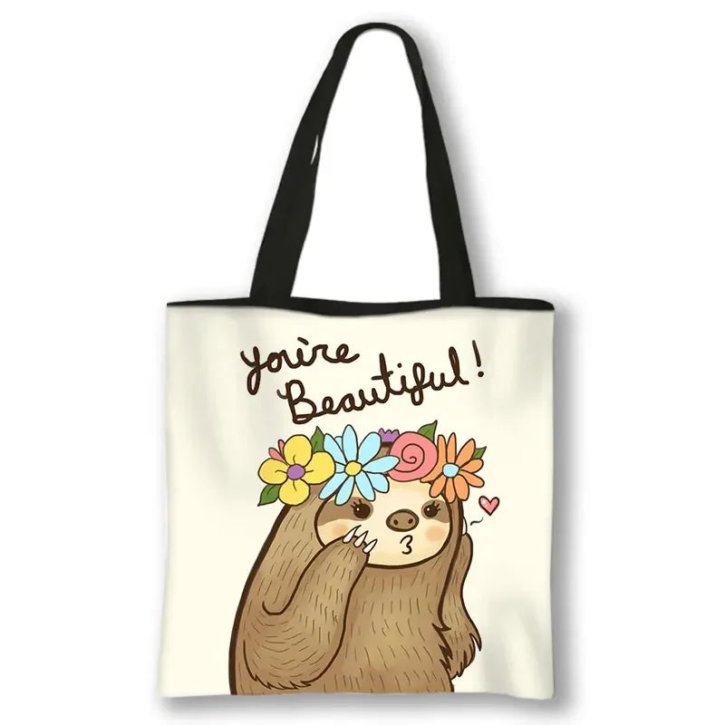 You're Beautiful Sloth Tote Bag