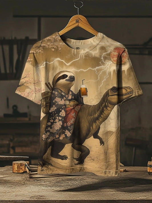 Japanese Style Sloth Vintage T-shirt