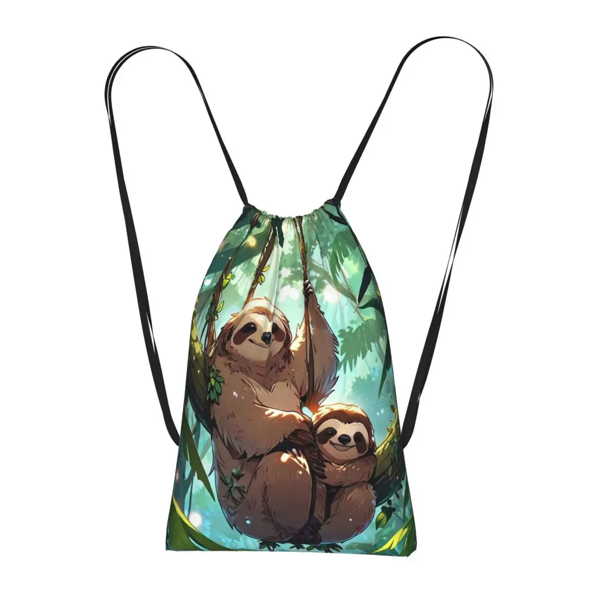 Sloth With Baby Sloth On Branch Backpack