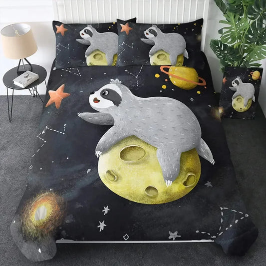 Moon Sloth Duvet Cover Set