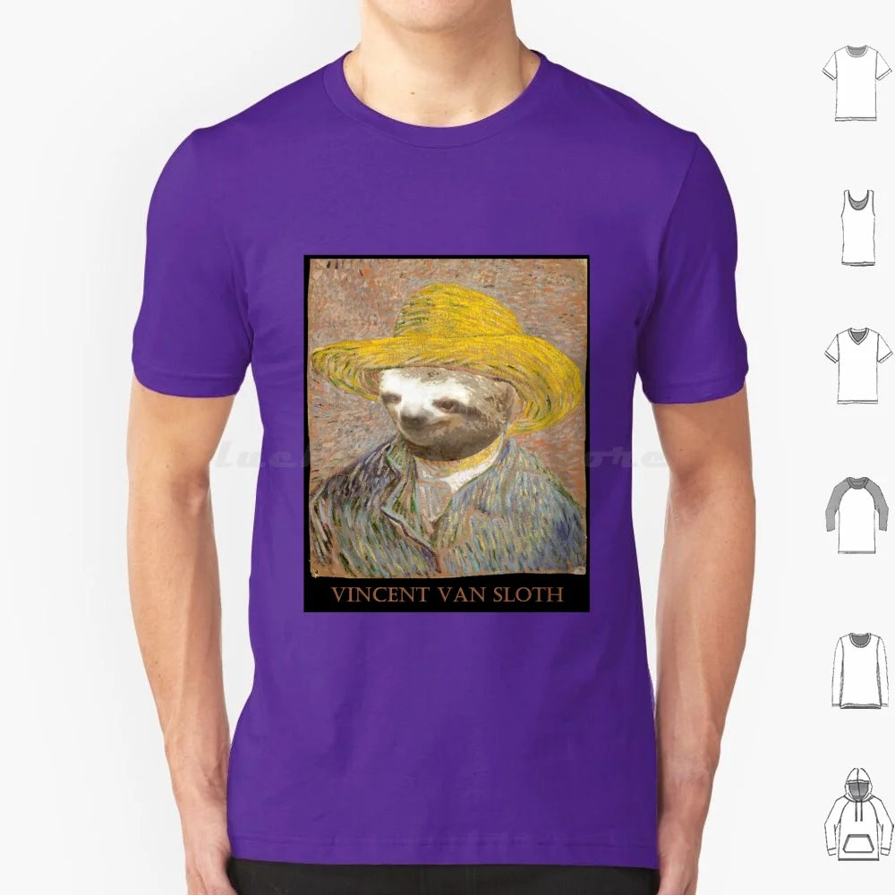 Vincent Van Sloth Art T-Shirt