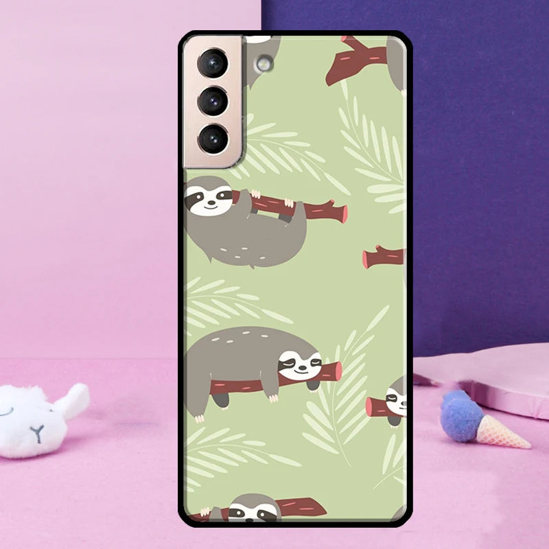 Lying Down Sloth Samsung Phone Case product photo