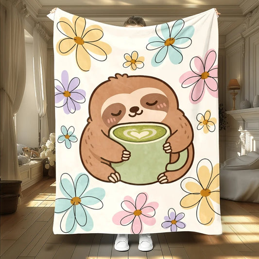 Sloth & Green Tea Blanket