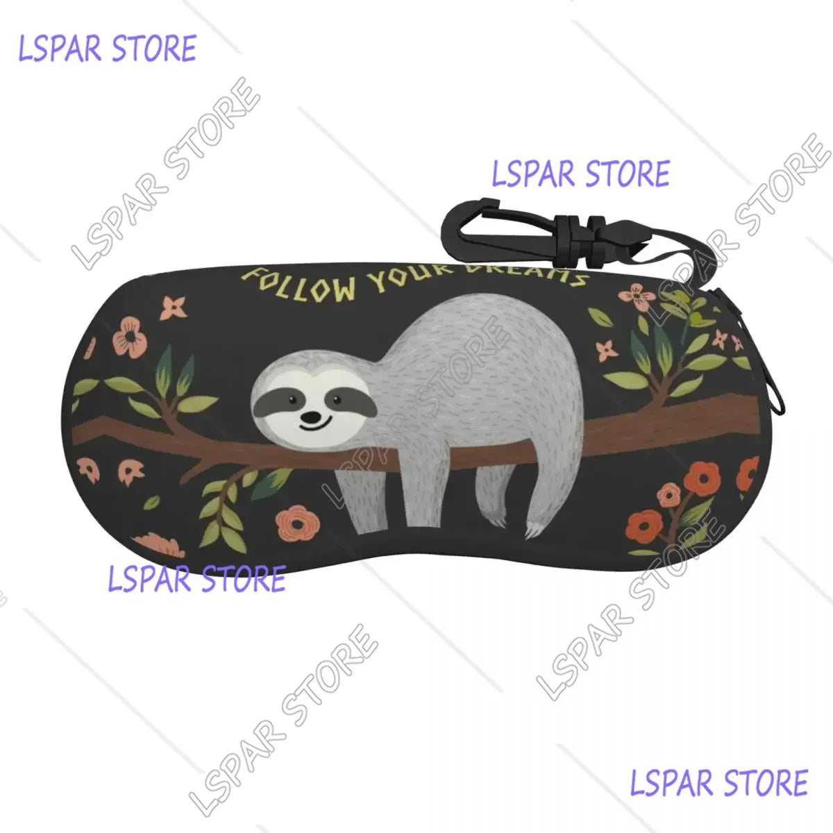 Cute Sloth Pattern Glasses Case