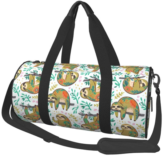 Gold Sloth Floral Gym / Travel Bag product photo 1