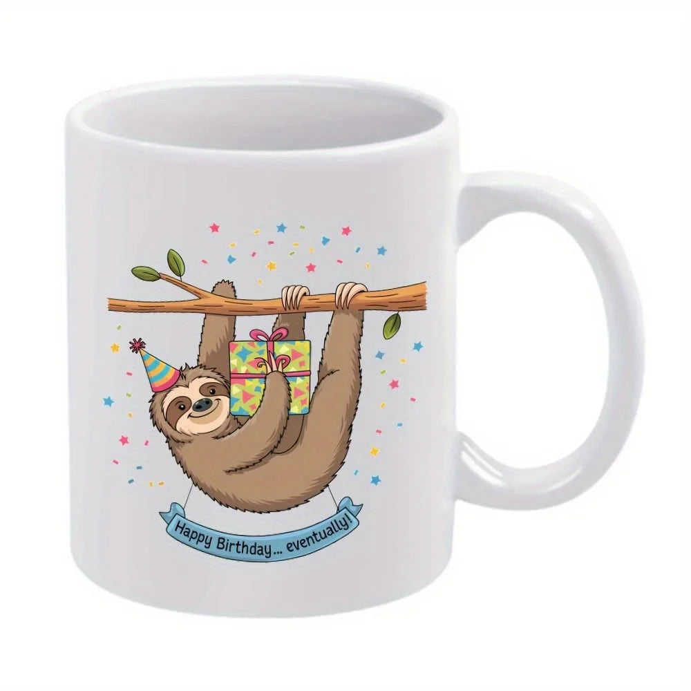 Happy Birthday Sloth Mug