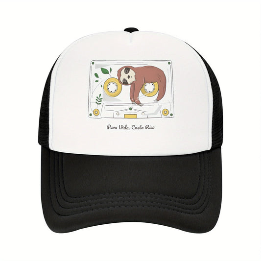 Sloth On Cassette Tape Baseball Cap