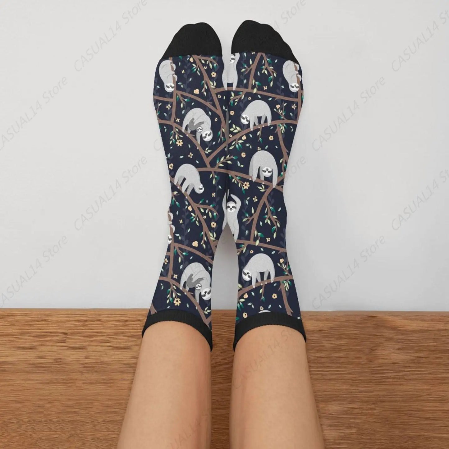 Tree Sloth Socks