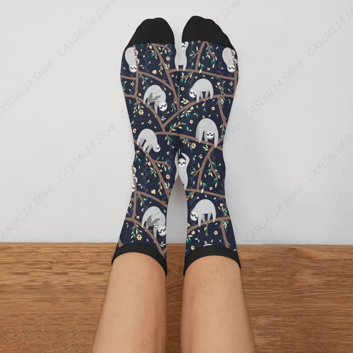 Tree Sloth Socks