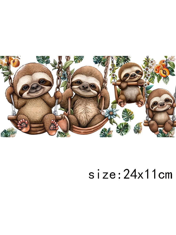 1 Piece Sloth Durable Waterproof Decal