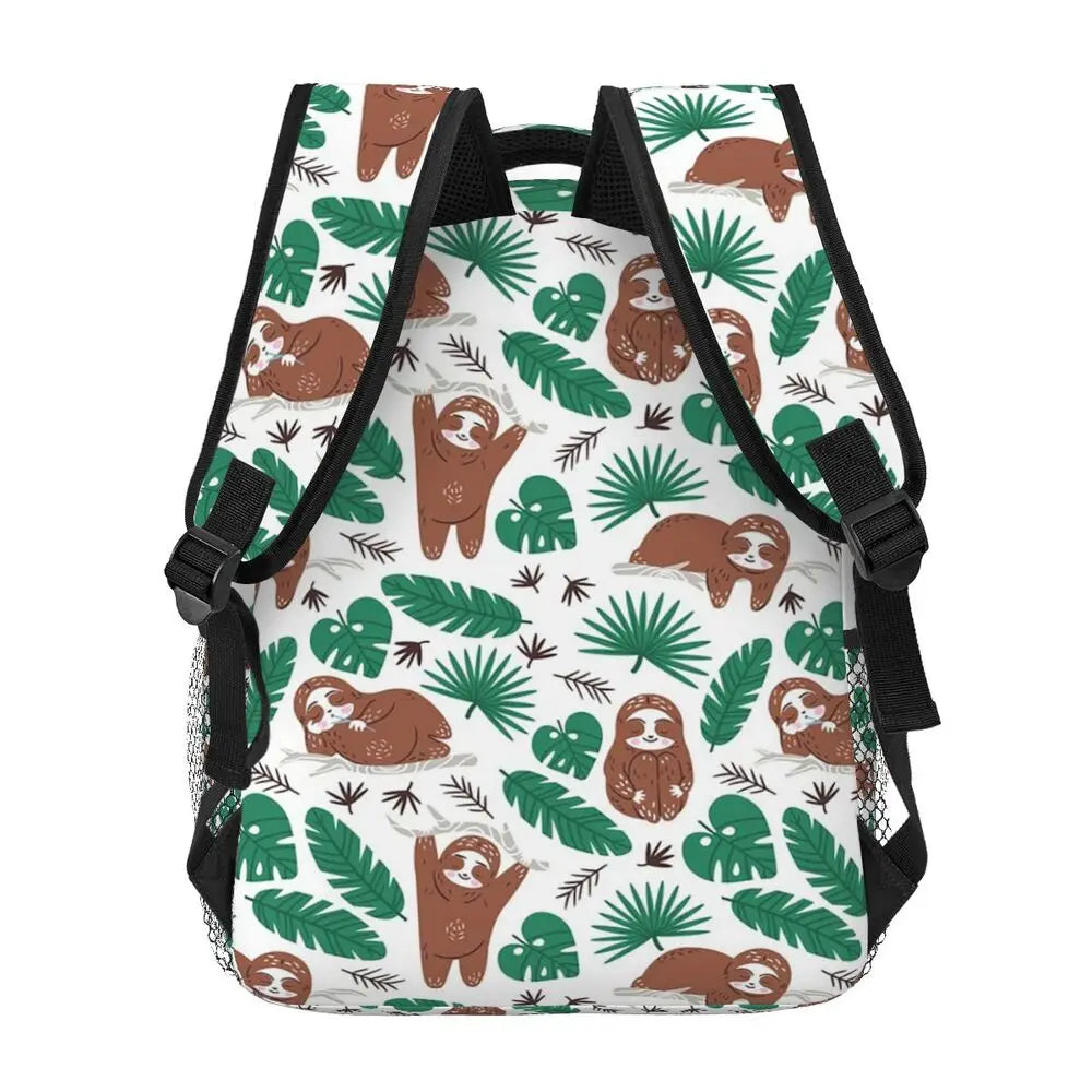 Jungle Leaves Sloth Backpack