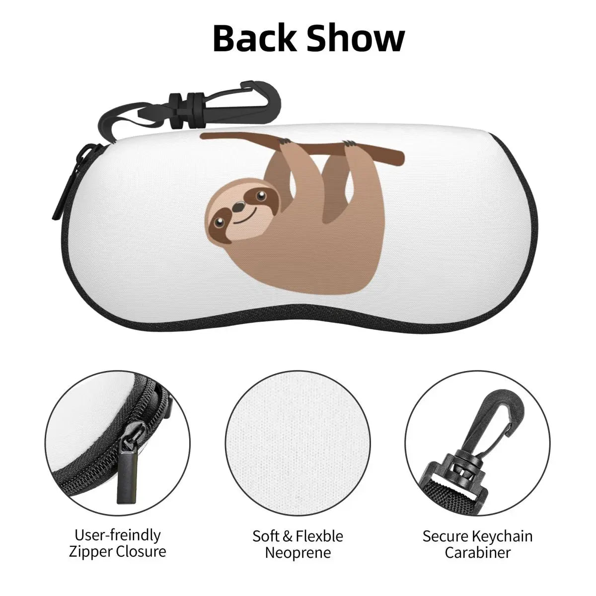 Cute Baby Sloth Glasses Case