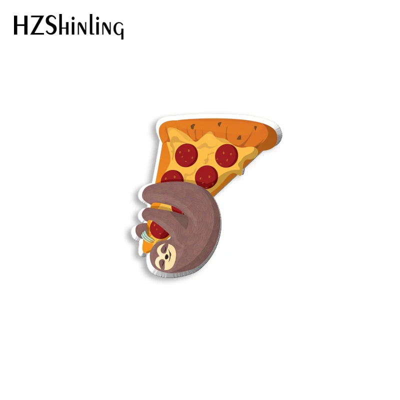 Sloth Acrylic Pin Badge