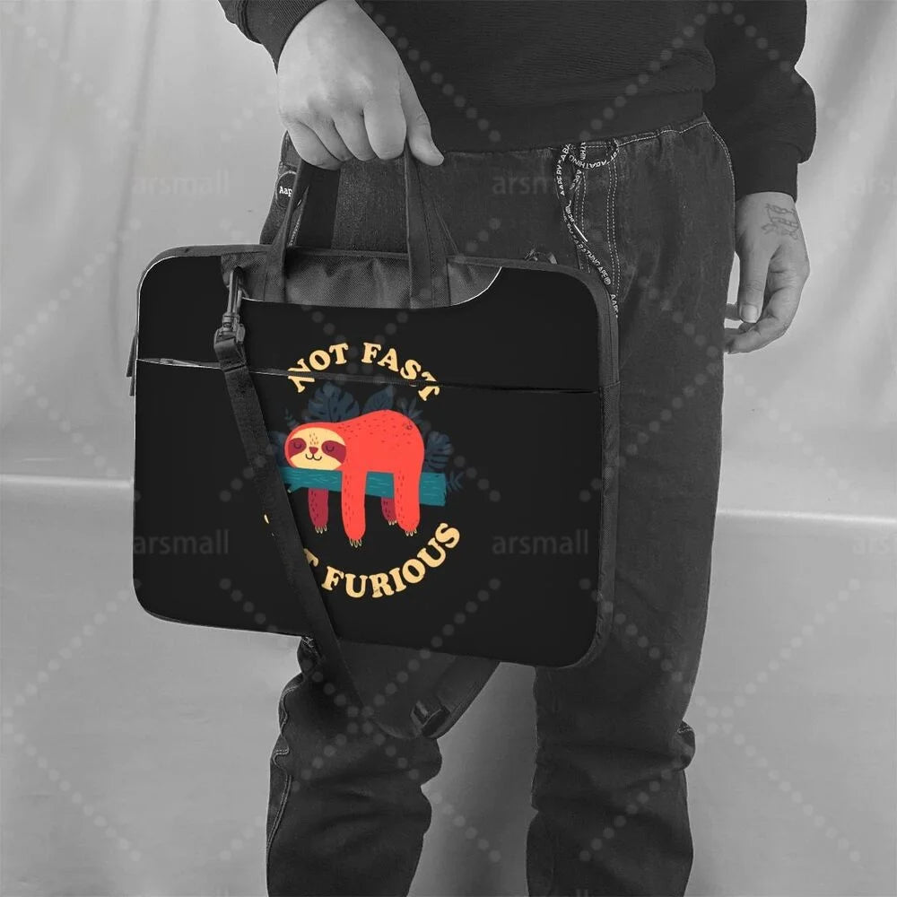 Not Fast Not Furious Sloth Laptop Shoulder Bag