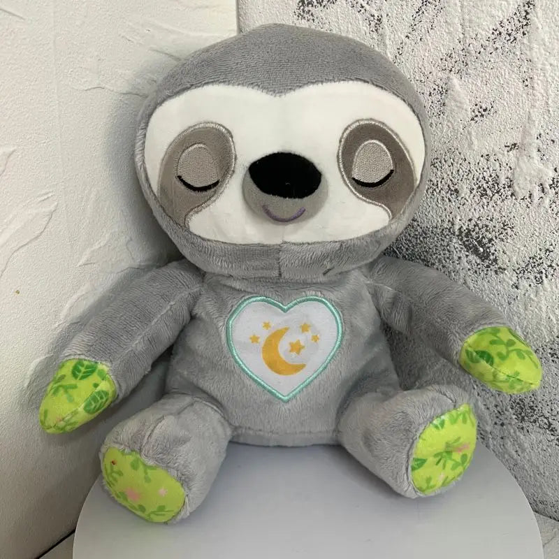 Cute Breathing Sloth Plush Toy Baby Sleep Companion Sound and Light Plushie