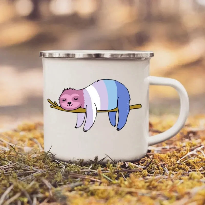 Sloth Enamel Mug