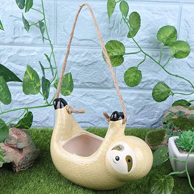 Sloth Hanging Flowerpot