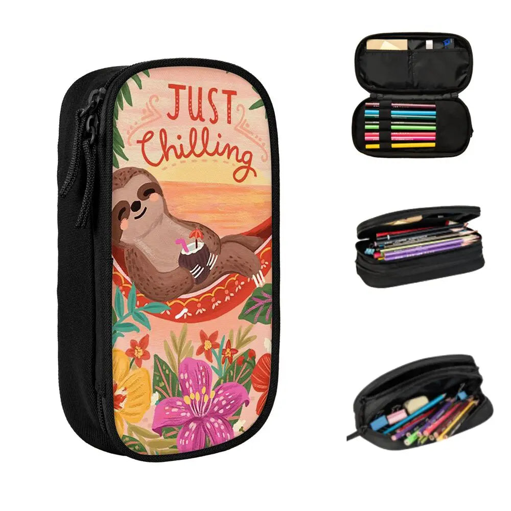 Just Chilling Sloth Pencil Case