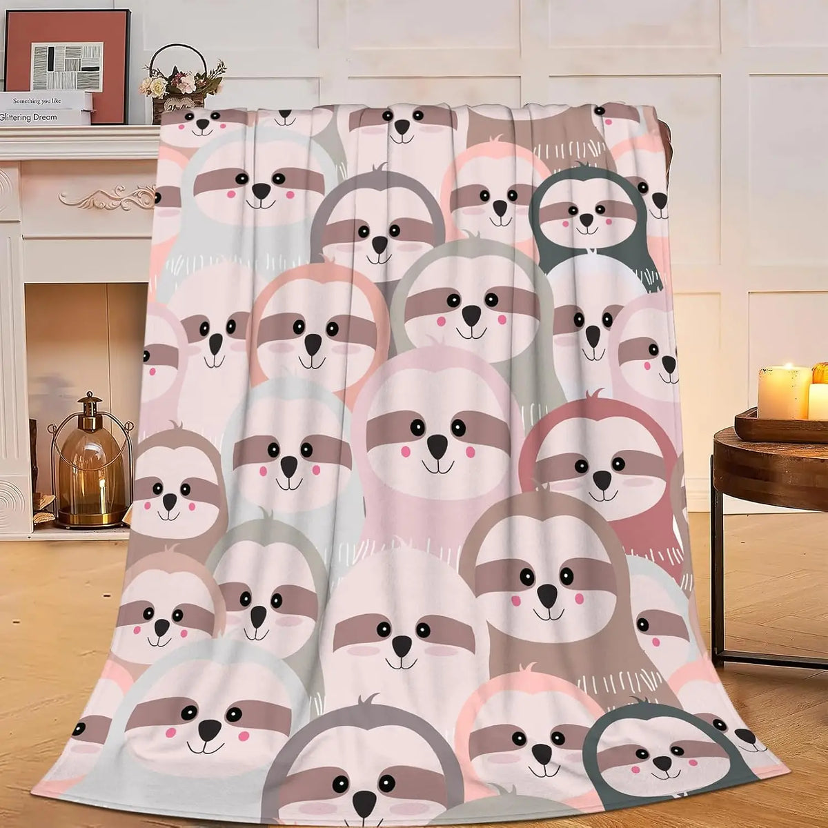 Sloth Faces Blanket
