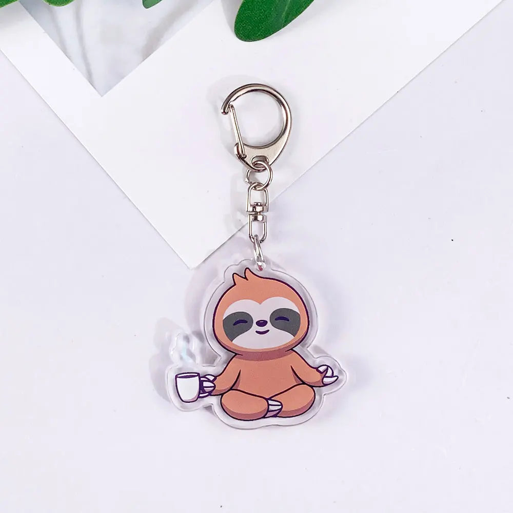 Sloth Acrylic Keychain