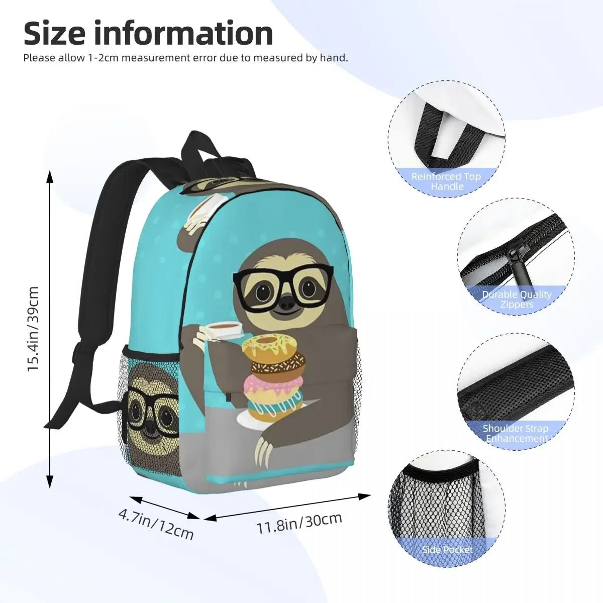 Sloth & Donuts Backpack