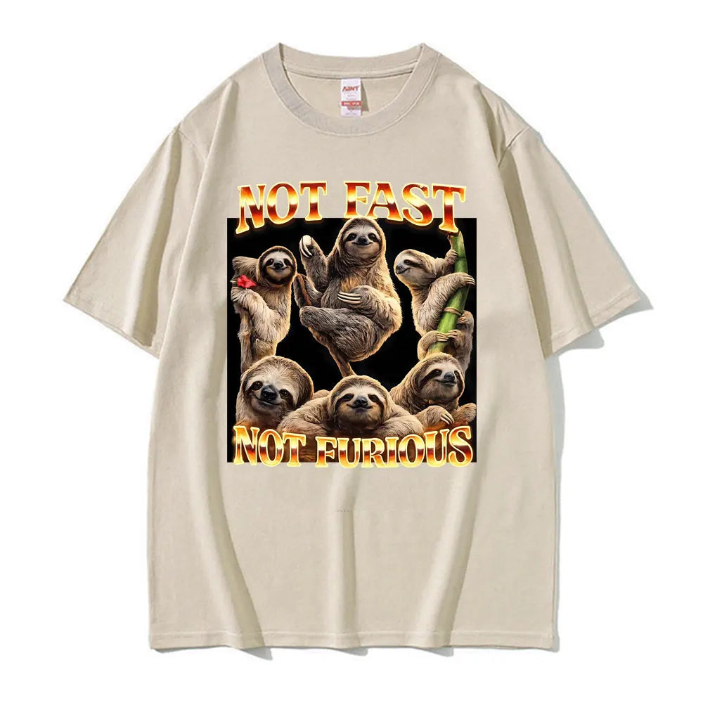 Not Fast Not Furious Sloth T-Shirt