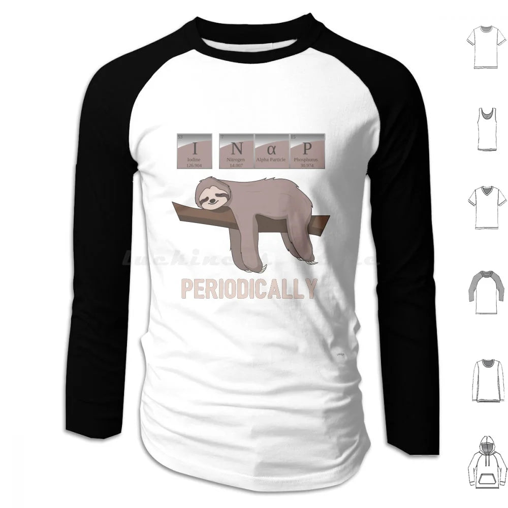 I Nap Periodically Sloth Long Sleeve T-Shirt