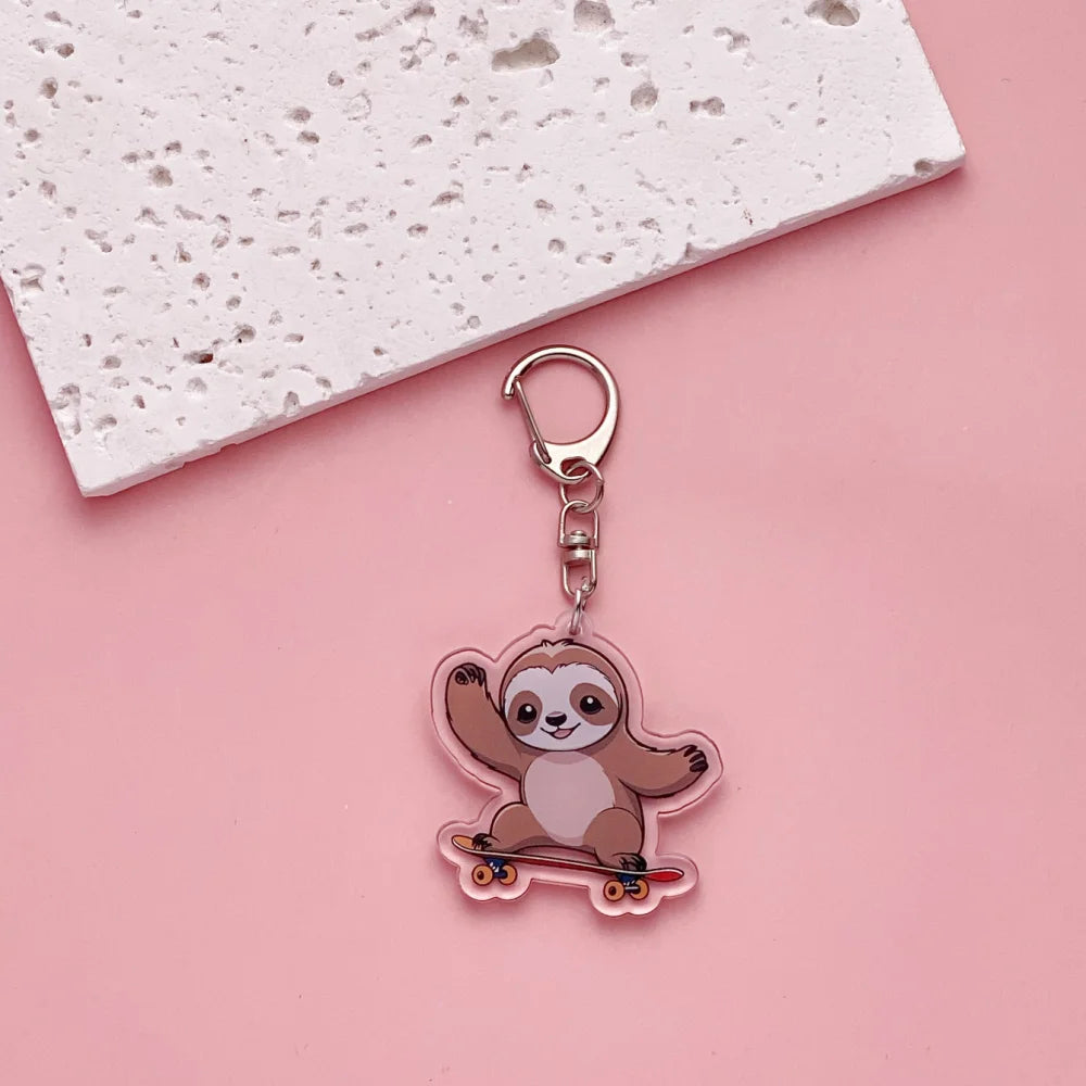 Sloth Acrylic Keychain