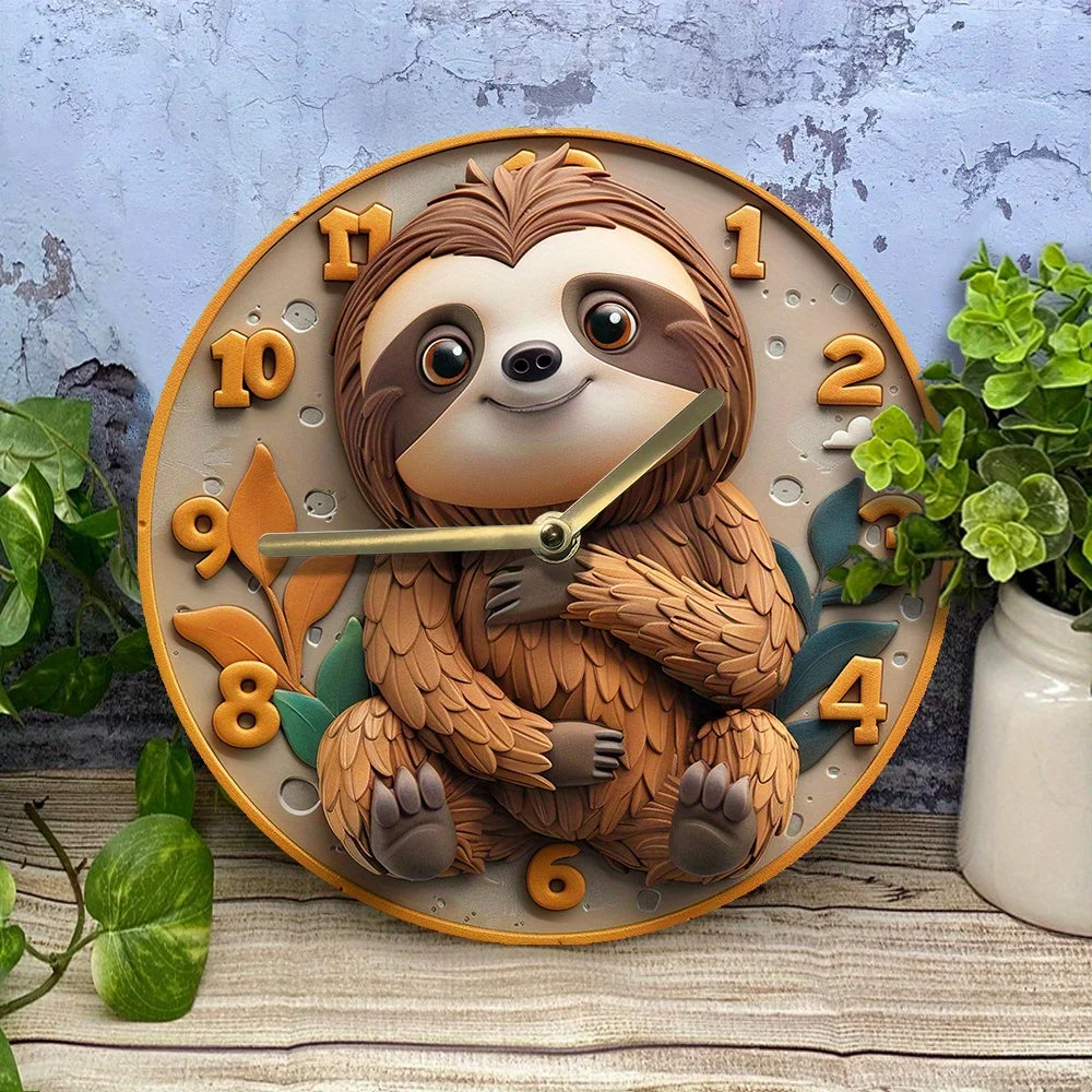 Sloth Wall Clock