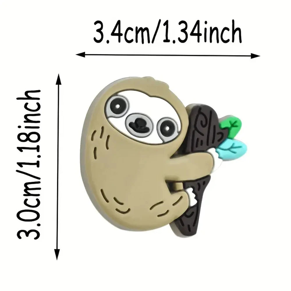 10/30/53 Piece Sloth Silicone Bead Set To Make Keyrings