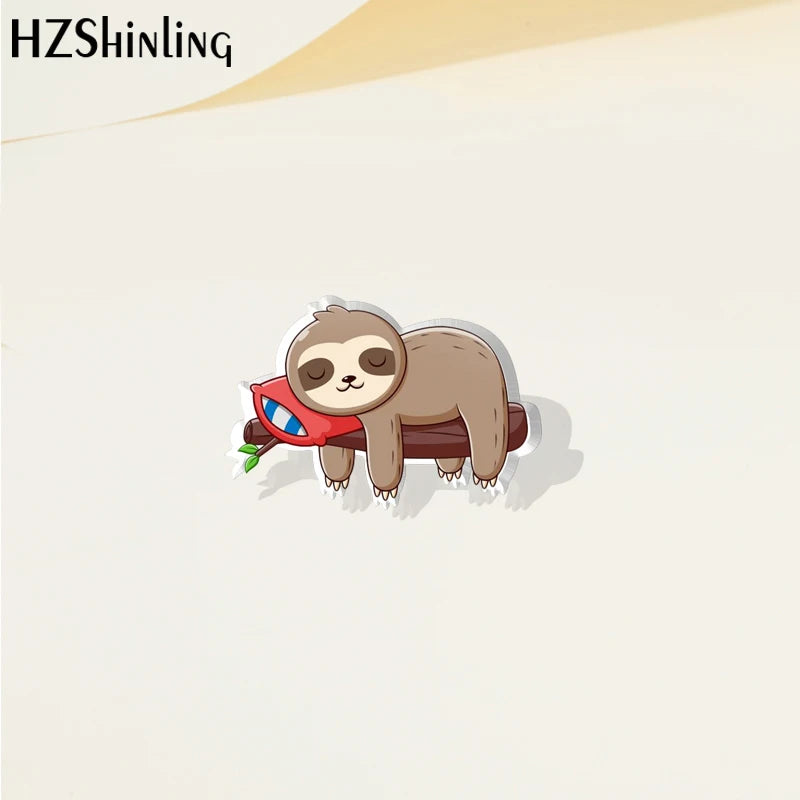 Sloth Pin Badges