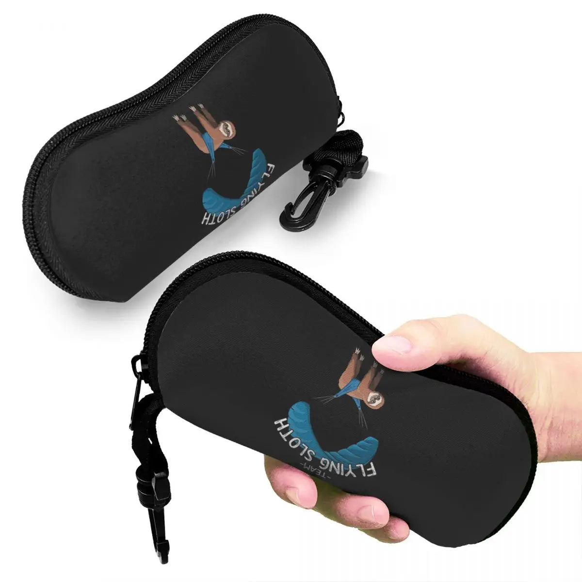 Paragliding Flying Sloth Glasses Case