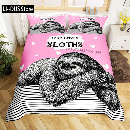 Sloth Duvet Cover Bedding Set