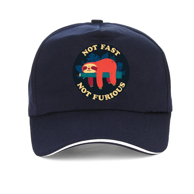 Not Fast Not Furious Sloth Baseball Cap