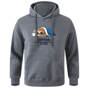 Coffee Because Adulting Is Hard Hoodie