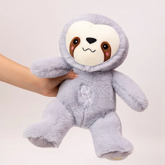 Cute Breathing Sloth Plush Toy Baby Sleep Companion Sound and Light Plushie