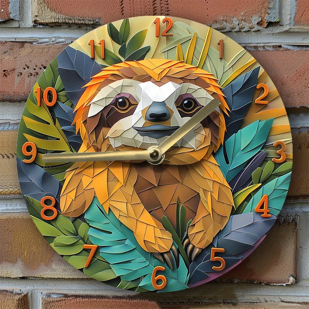 Sloth Wall Clock