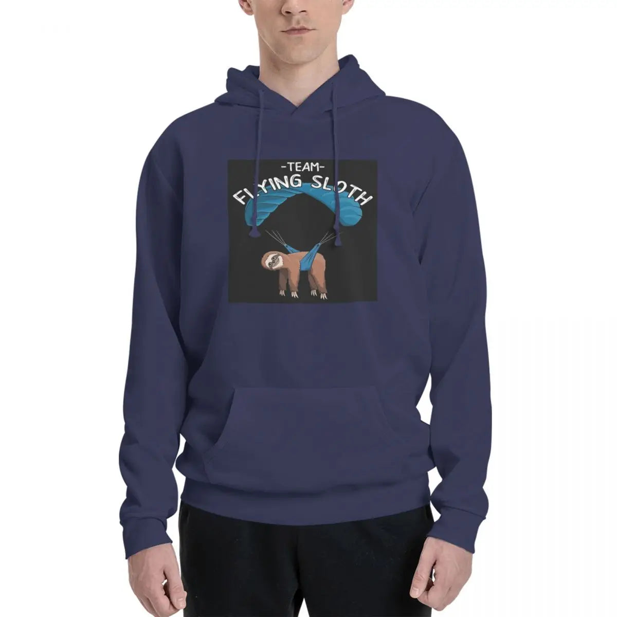 Paragliding Flying Sloth Hoodie