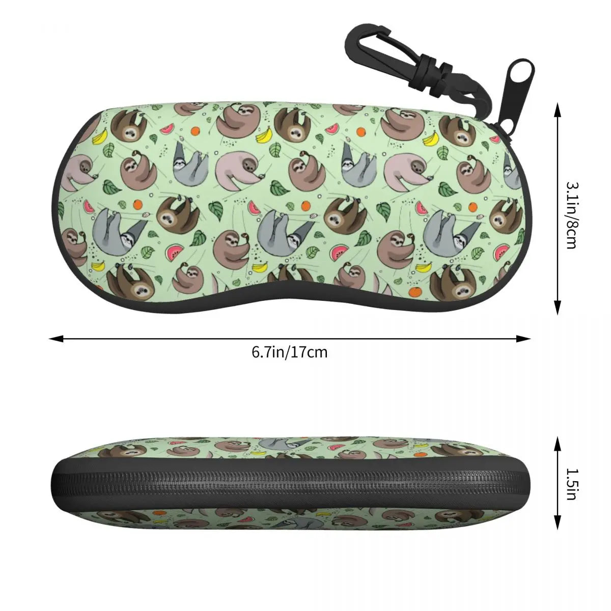 Adorable Sloths Pattern Glasses Case