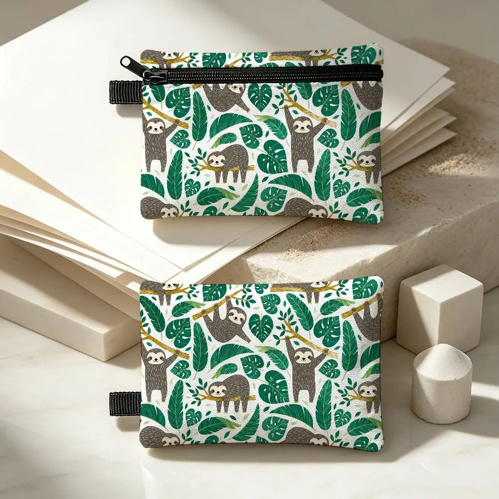 Sloth & Leaves Purse
