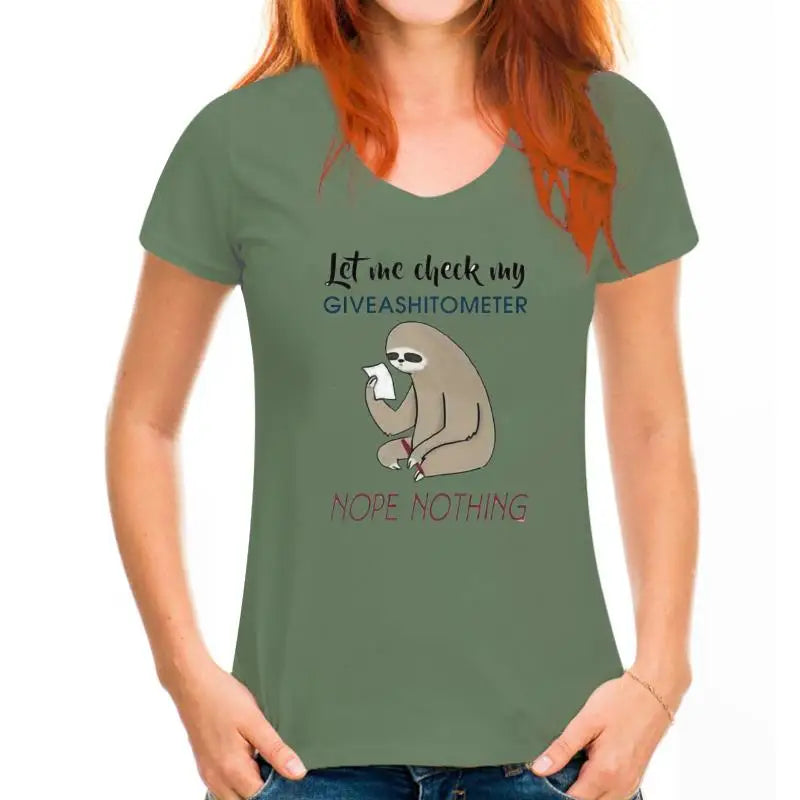 Let Me Check Sloth T-Shirt