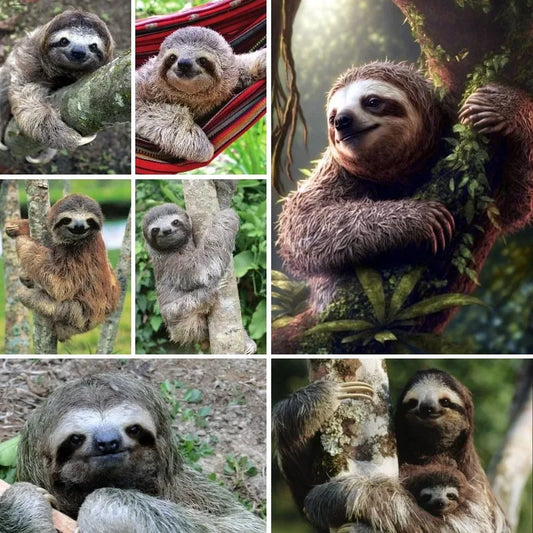 Various Sloth Diamond Art Kits